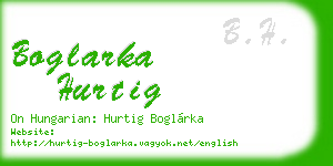 boglarka hurtig business card